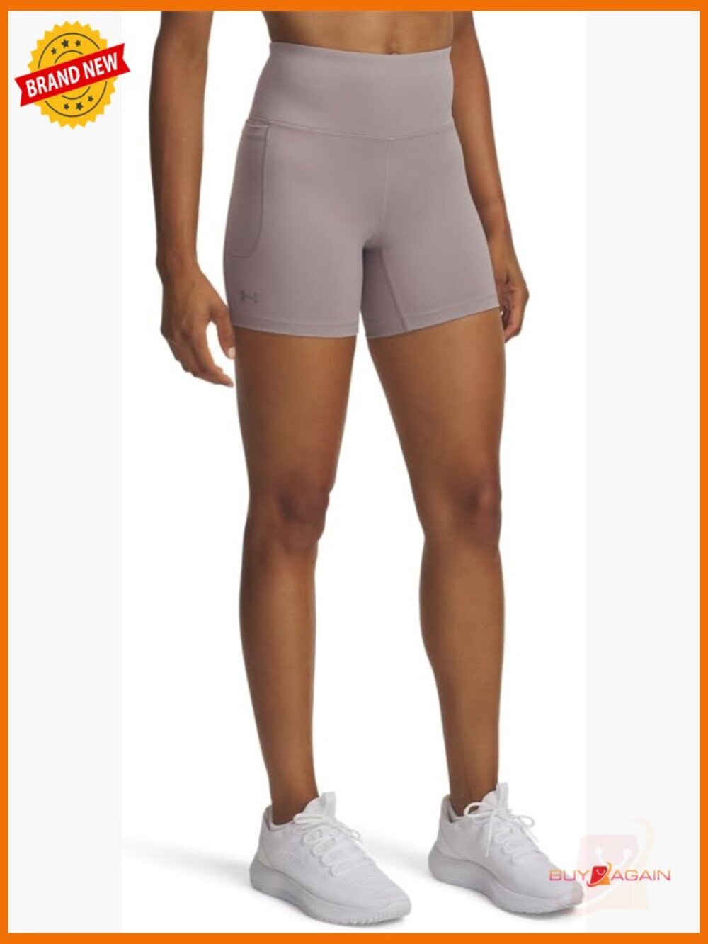 Mid Rise Athletic Shorts with Pull On Closure
